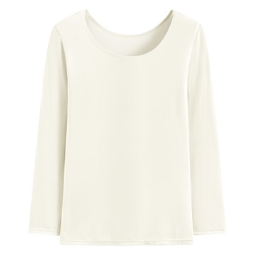 heatup U領八分袖上衣-女