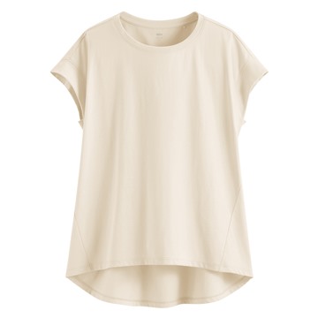 柔滑棉連袖抽皺上衣-女