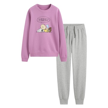 史努比系列毛圈家居套裝-女