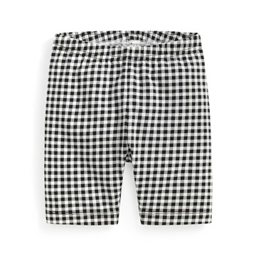 彈力格紋五分內搭褲-Baby