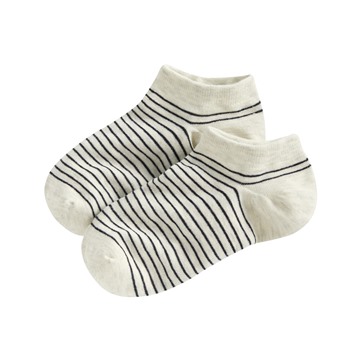 條紋踝襪-女