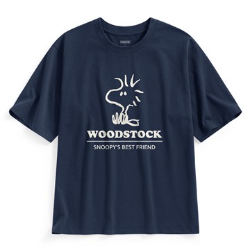 史努比系列寬版印花T恤-24-男