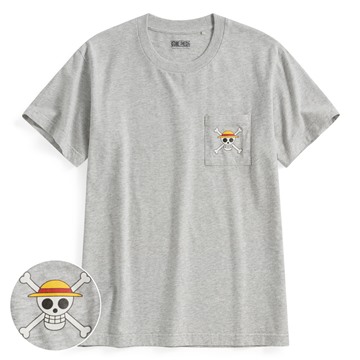 航海王口袋印花T恤-06-男