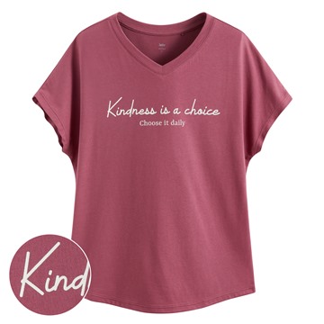 莫代爾V領文字上衣-01-女