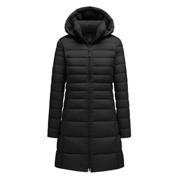 極輕羽絨連帽大衣-女