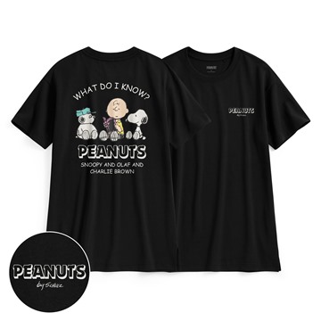 史努比系列寬長版印花T恤-29-女