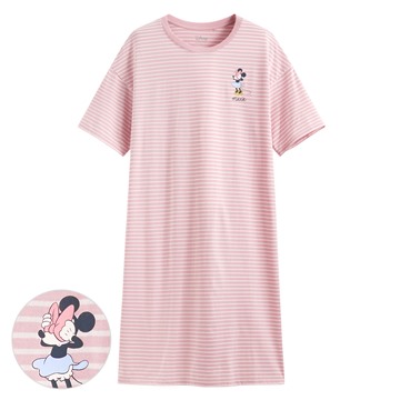 迪士尼系列莫代爾條紋家居洋裝-女