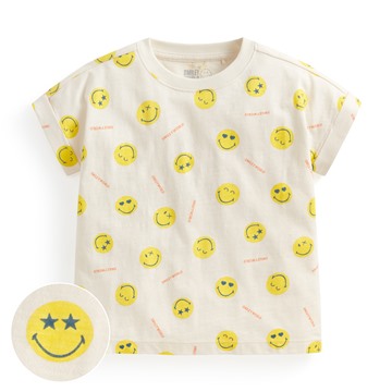SmileyWorld®竹節棉印花T恤-童