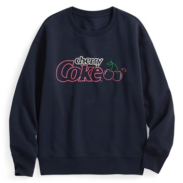 可口可樂刷毛印花圓領衫-05-女