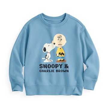 史努比系列毛圈印花圓領衫-04-童