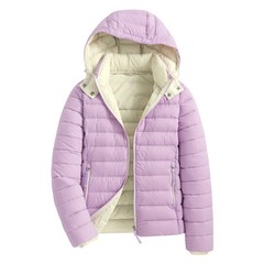 等了好久，終於出了一款好看的淺紫色羽絨外套，顏色漂亮，168/65，XL，希望極輕羽絨連帽外套也可以出這個顏色。