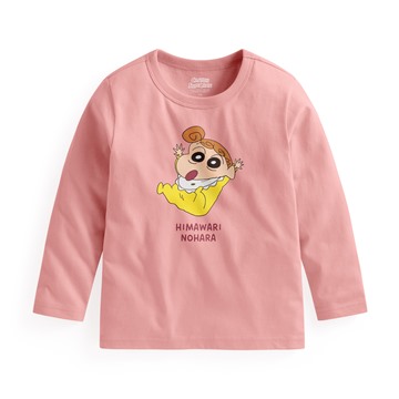 蠟筆小新長袖印花T恤-04-童