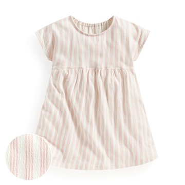條紋印花連袖洋裝-Baby