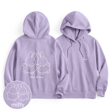 Miffy刷毛印花連帽衫-04-女