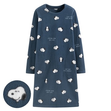 史努比系列Fleece家居洋裝-女