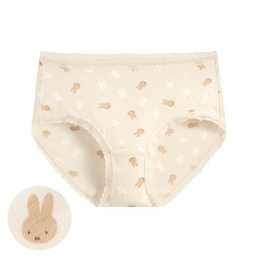 Miffy莫代爾蕾絲印花中腰內褲-女
