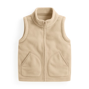 Fleece立領背心-童