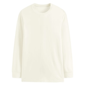 heatup圓領九分袖上衣-男