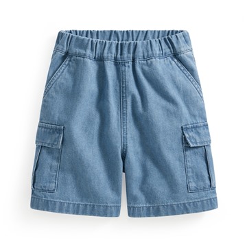 牛仔工裝五分褲-童