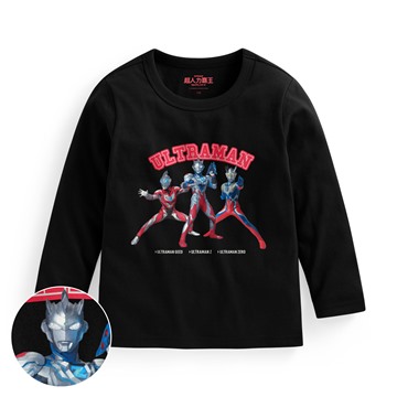 超人力霸王長袖印花T恤-05-童