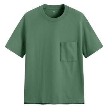 粗紡寬版口袋T恤-男