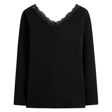 heatup蕾絲領八分袖上衣-女