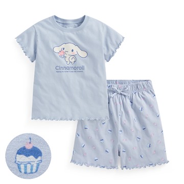 三麗鷗純棉木耳邊家居套裝-01-童