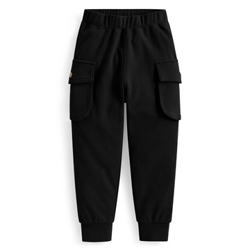 棉質羅紋口袋長褲-童