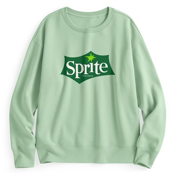 可口可樂刷毛印花圓領衫-06-女