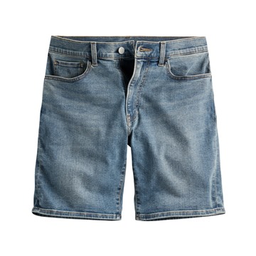 牛仔短褲-男