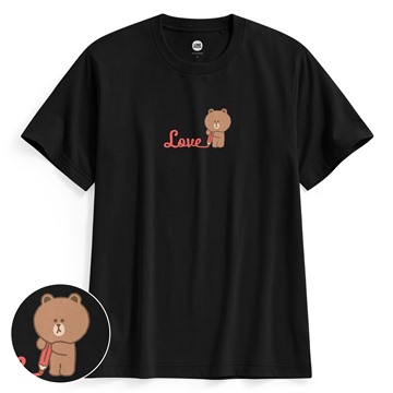 LINE FRIENDS印花T恤-06-男