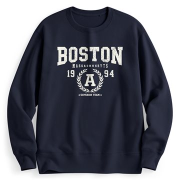 文字刷毛印花圓領衫-02-男