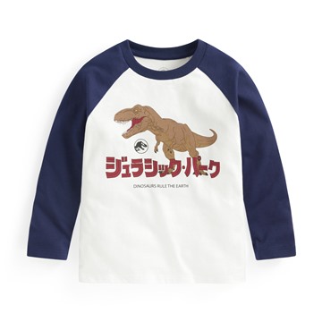 Jurassic World拉克蘭長袖印花T恤-03-童