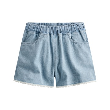 純棉牛仔輕便短褲-女