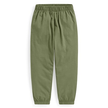 竹節棉束口褲-童