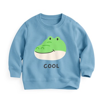 動物毛圈印花圓領衫-Baby