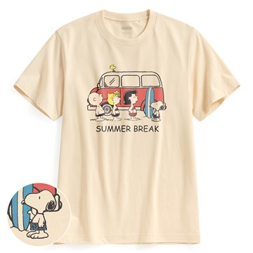 史努比系列印花T恤-01-男