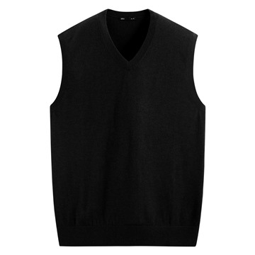 美麗諾羊毛混紡針織背心-男