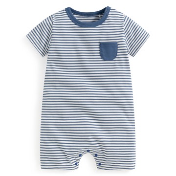 純棉口袋條紋連身衣-Baby