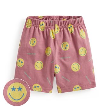 SmileyWorld®竹節棉印花短褲-Baby