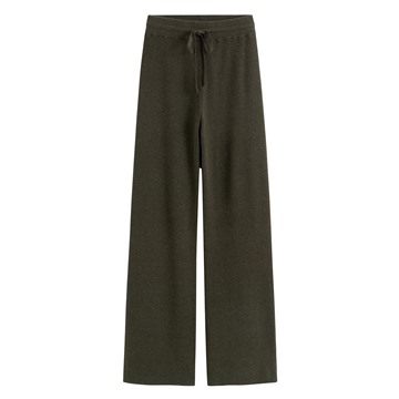 針織羅紋長褲-女