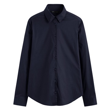 商務彈性長袖襯衫-女