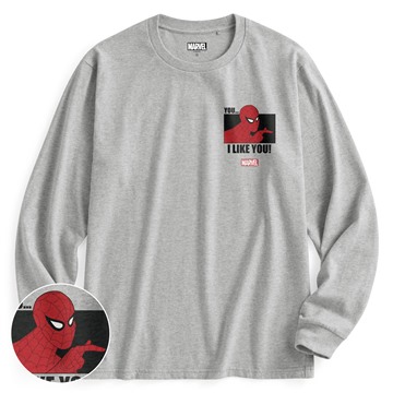 漫威系列長袖印花T恤-06-男