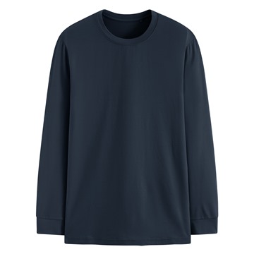 heatup圓領九分袖上衣-男