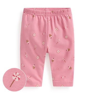 彈力甜點印花七分內搭褲-Baby