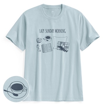 休閒時光印花T恤-男