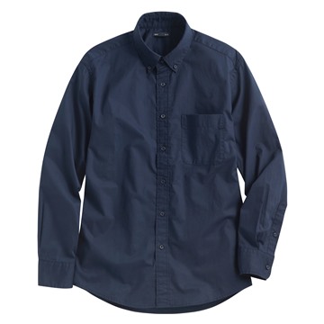 柔棉長袖襯衫-男