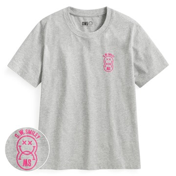 S.W.SMILEY®厚版印花T恤-03-女