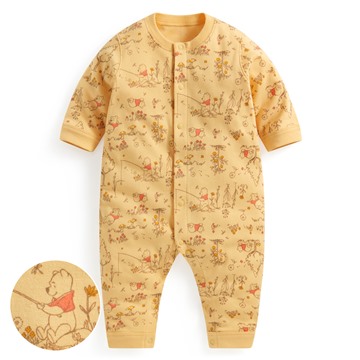 迪士尼系列純棉羅紋印花連身衣-Baby