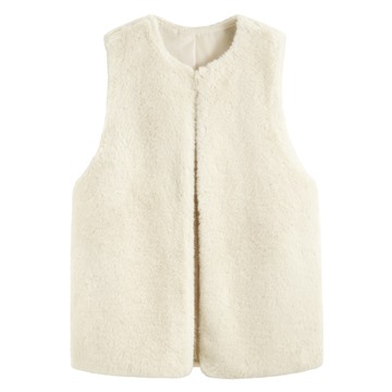 柔軟長刷毛背心-女